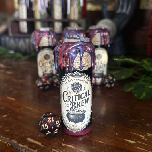 D20 Dice Roller Potion | Navy & Red Critical Brew | D&D Dice Rolling Prop
