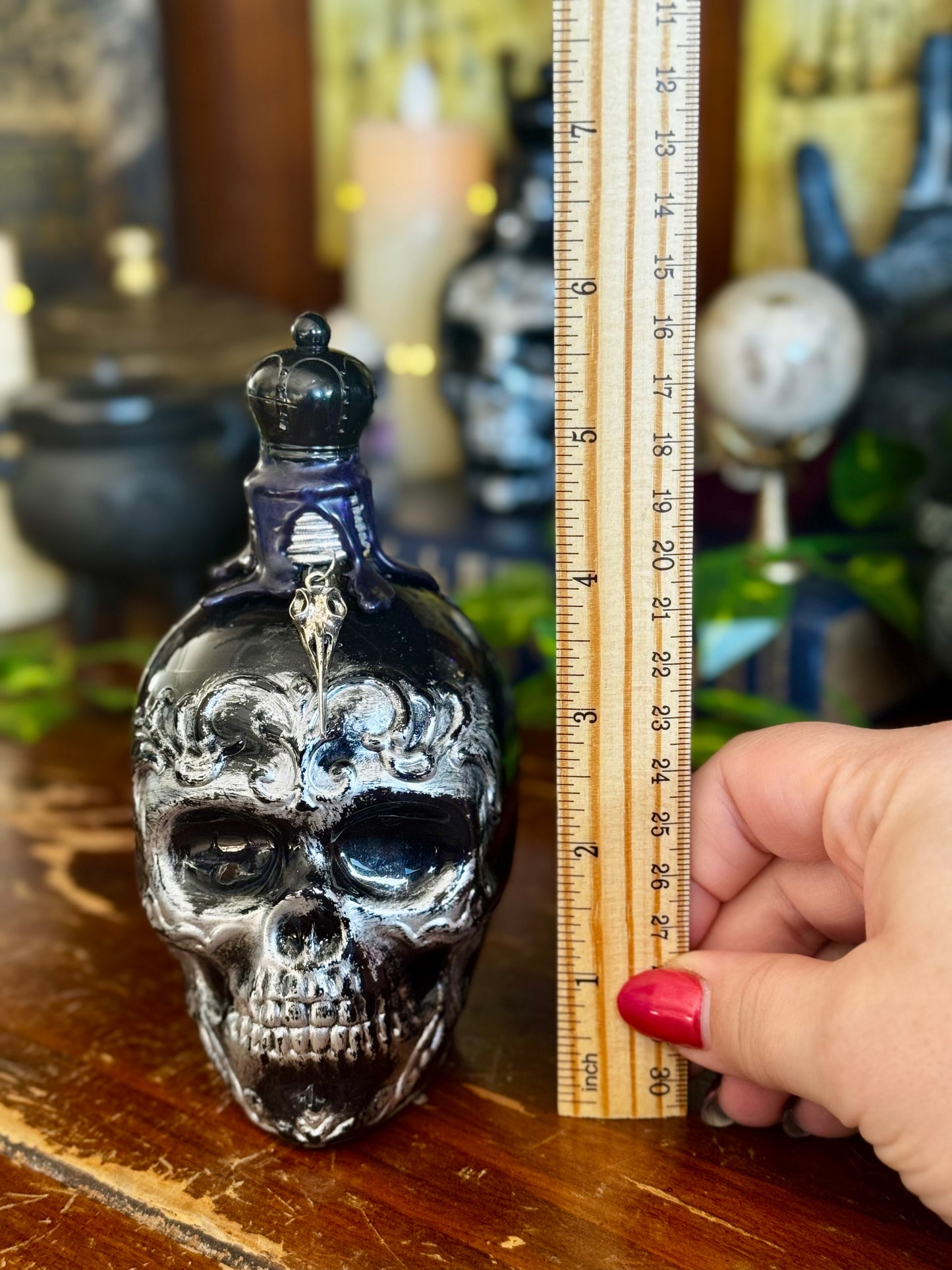Draught of Living Death | Skull Potion Bottle | Gothic Fantasy Decor | Spooky Display