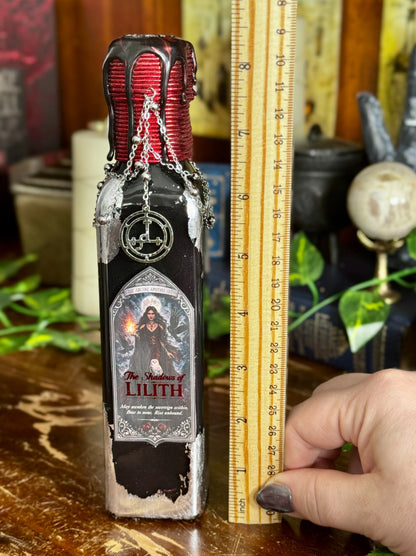 Goddess Decor | The Shadows of Lilith Potion | Devotional Witch Altar Deity Display Bottle