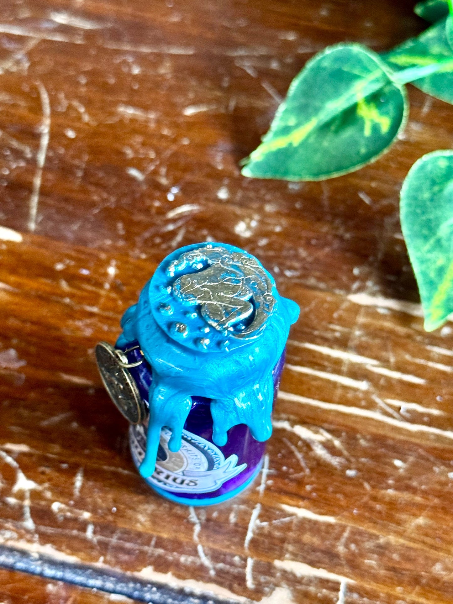 Mini Zodiac Aquarius Potion Collectible | Astrology Decor | Witchy Display Bottle