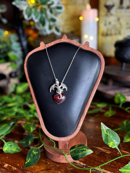 Dragon Heart Pendant | Wearable Fantasy Potion Necklace | Vial Jewelry | Fourth Wing Fans