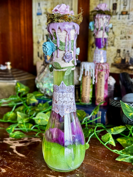 Essence of Spring | Seasonal Potion Bottle | Floral Display Potion | Spring Decor