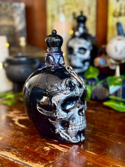 Draught of Living Death | Skull Potion Bottle | Gothic Fantasy Decor | Spooky Display