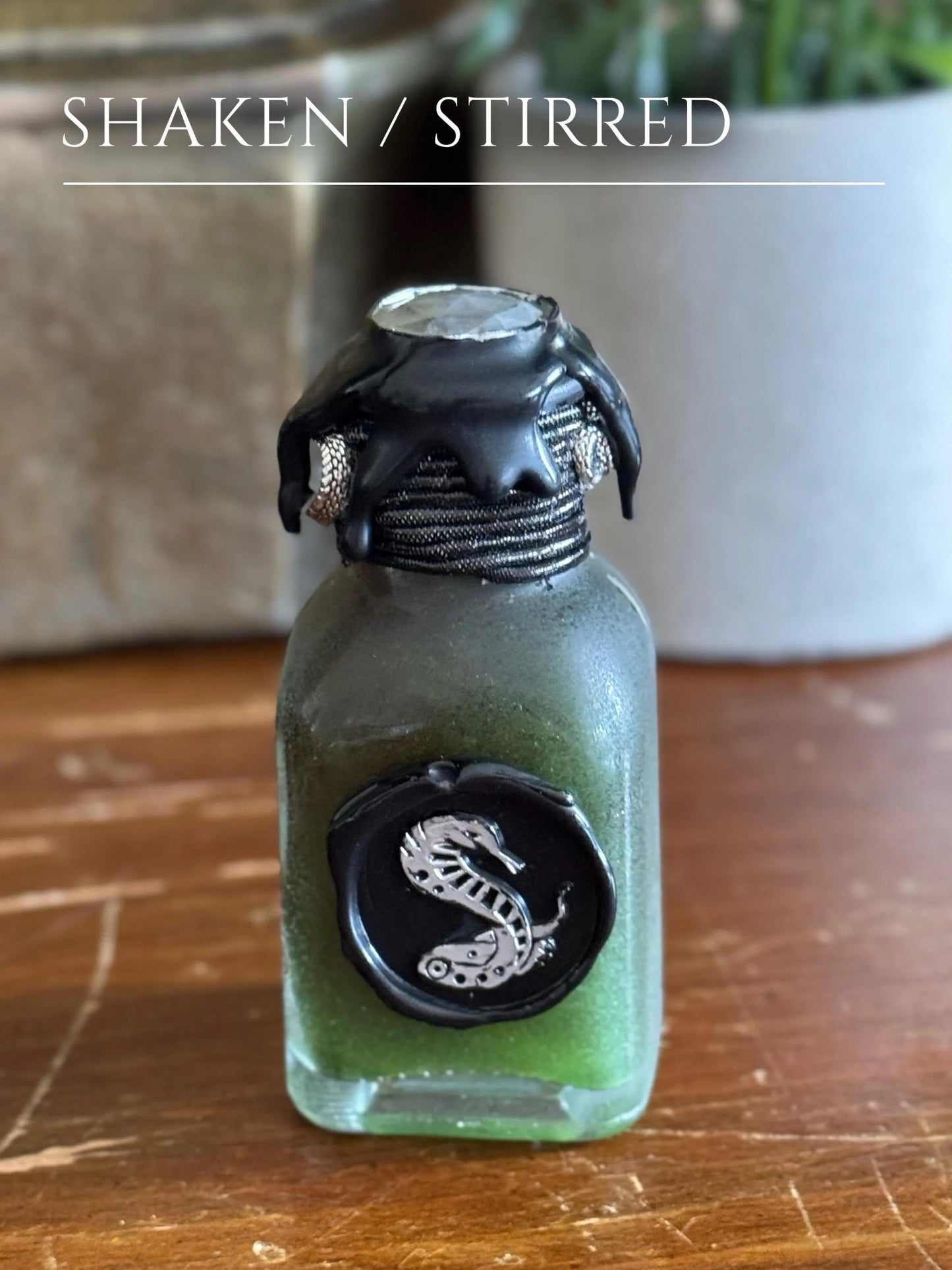Basilisk Venom Mini Color Shifting Display Potion | Snake Fidget Bottle | Apothecary Decor