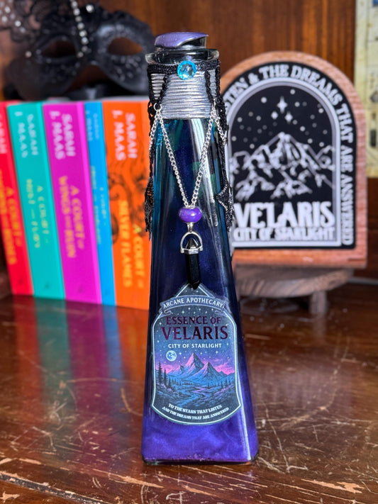 Essence of Velaris | City of Starlight | ACOTAR Inspired | Collector Booktok Display & Fantasy Decor