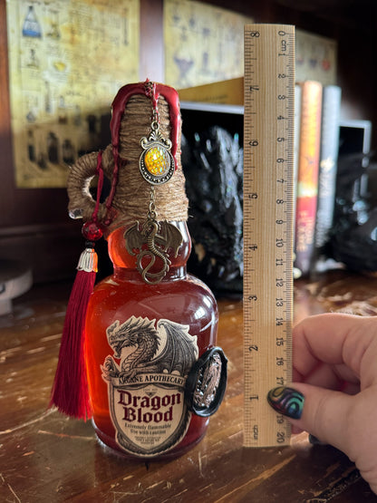 Dragon Blood Display Potion | Fantasy Shelf Decor | Interactive Color Change Elixir Bottle