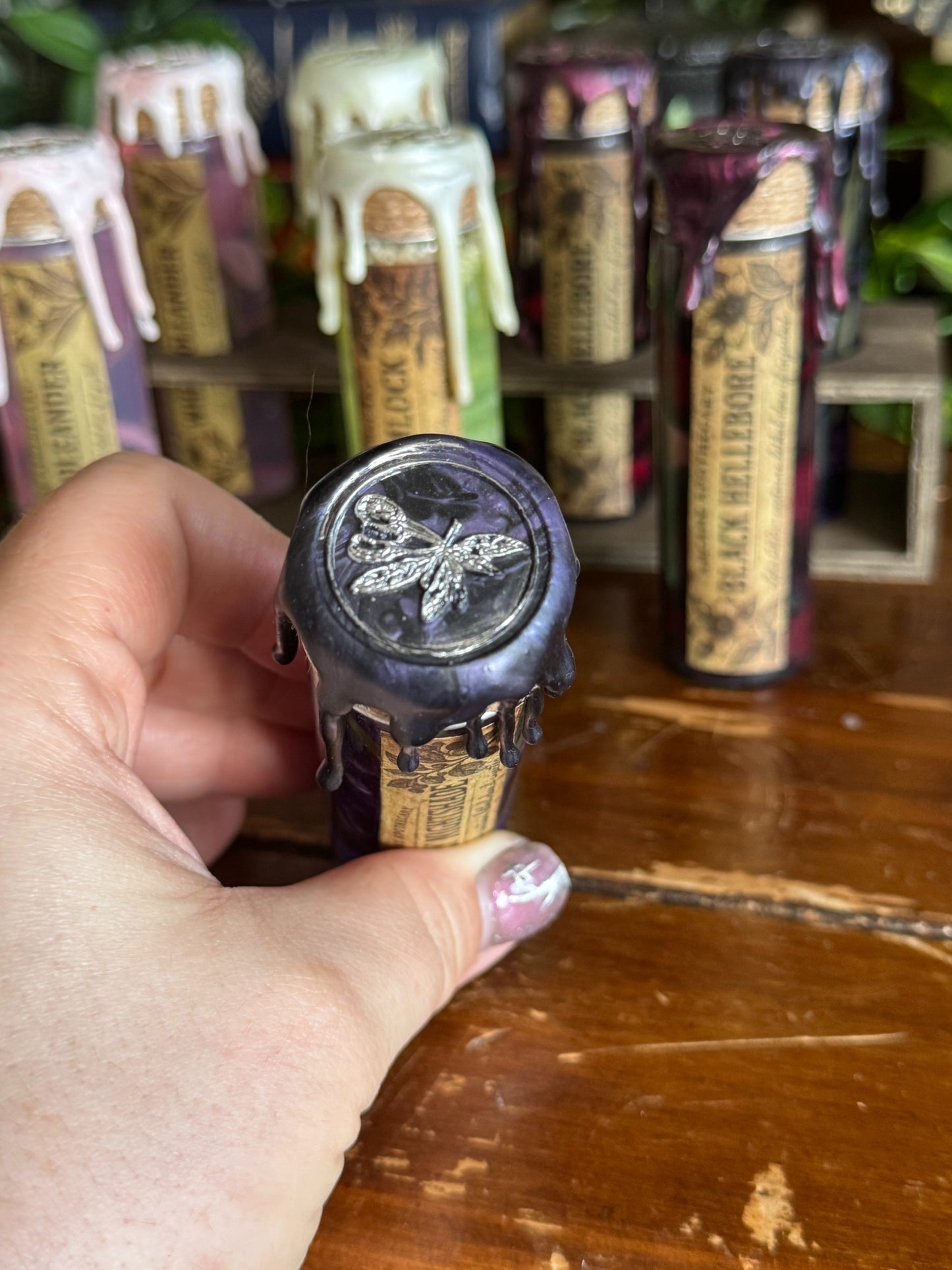 Poison Garden | Deadly Nightshade Mini Potion | Dark Academia Display Bottle