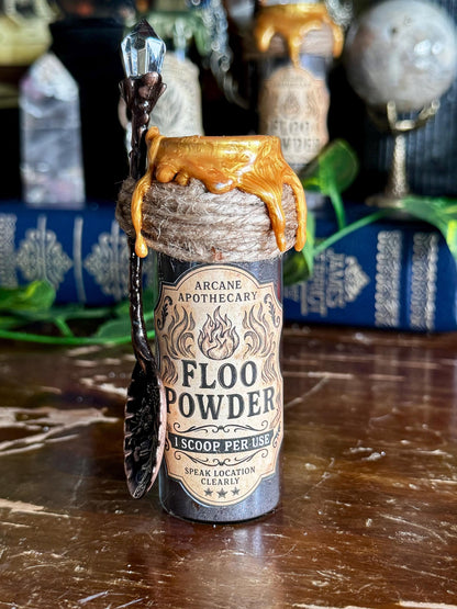 Mini Floo Powder | Magical Display Spell Bottle | Witchy & Wizard Decor | Fantasy Harry Potter Collectible