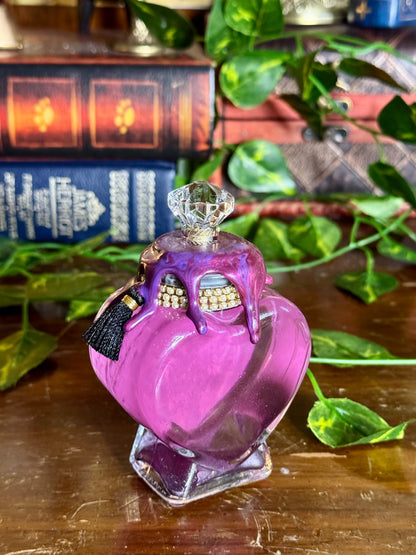 Love Potion Antidote | Decorative Heart Bottle | Mini Purple Color Change Potion