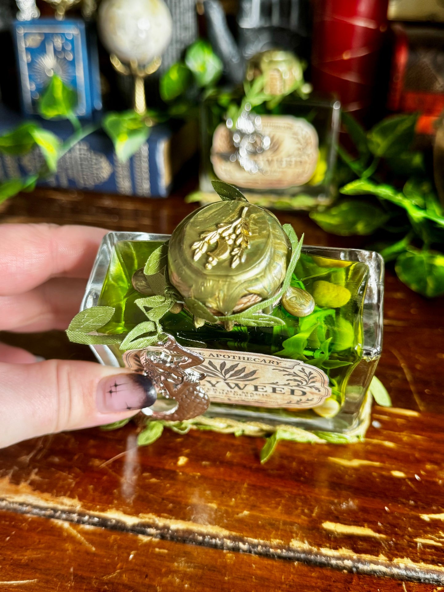 Gillyweed Potion | Seaweed in a Bottle | Decorative Fantasy Wizard Collectible