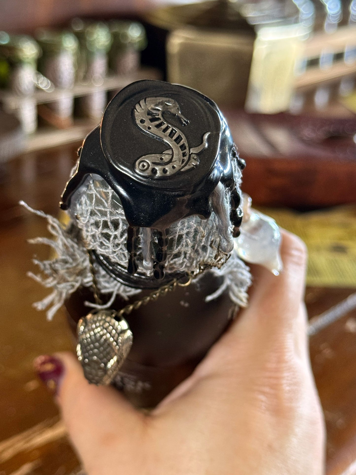 Basilisk Venom Color Change Potion Bottle Decor | Phoenix Tear Antidote | Gothic Snake Vial