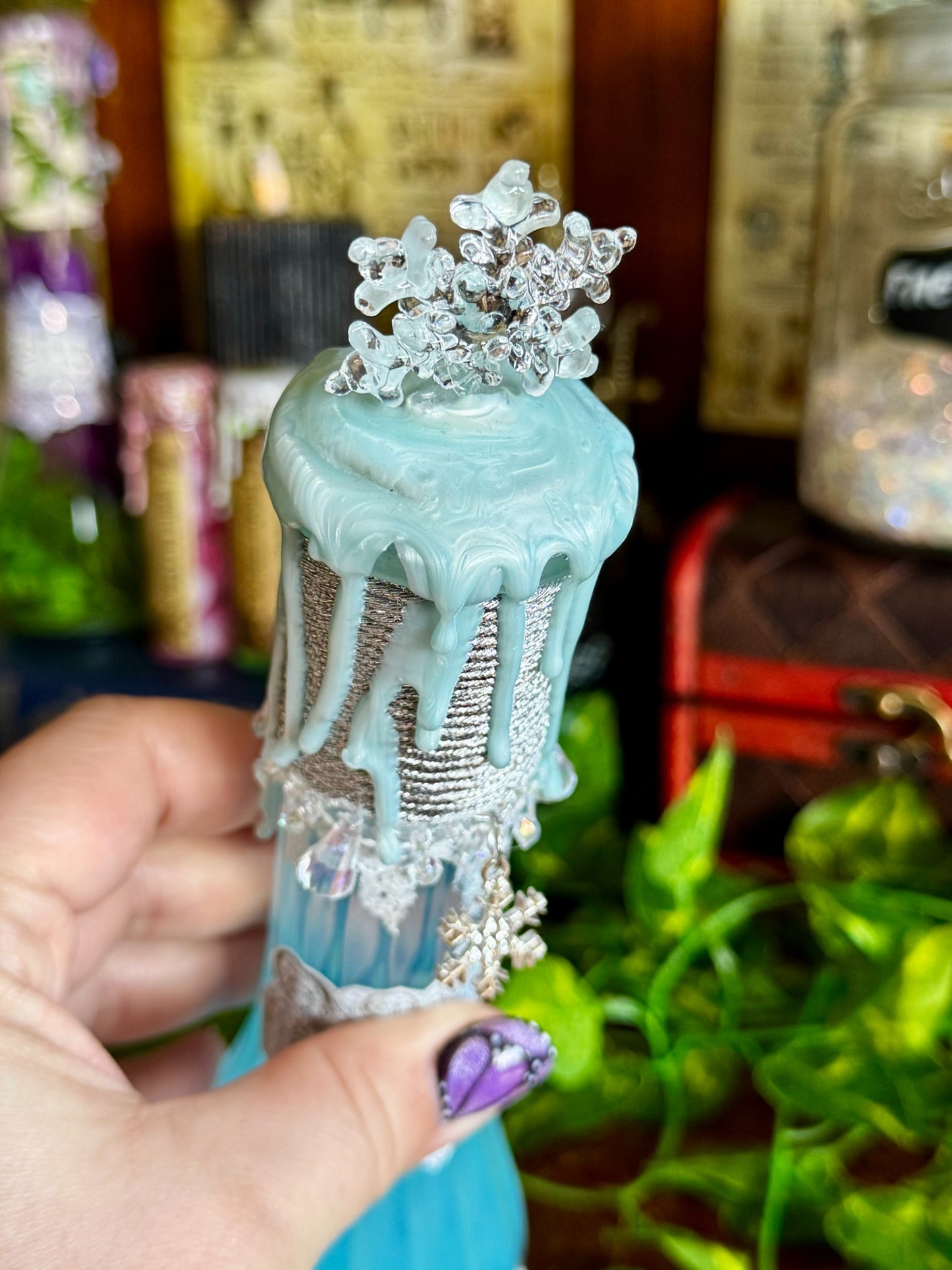 Essence of Winter | Seasonal Potion Bottle | Snowy Display Potion | Winter Decor