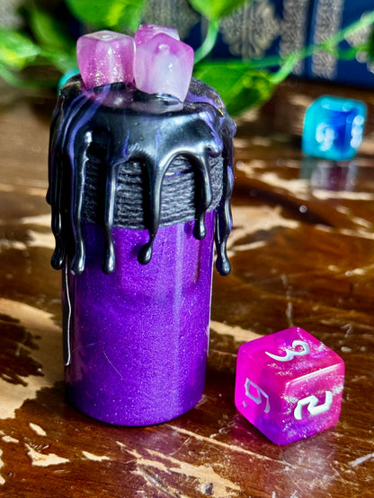 D6 Dice Roller Potion | Electric Fuchsia Power Roll | D&D TTRPG Dice Rolling Prop