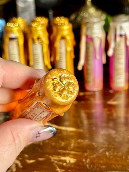 Pocket Spell Good Luck Potion | Citrine Crystal | Witchcraft Altar | Opportunity Ritual Jar