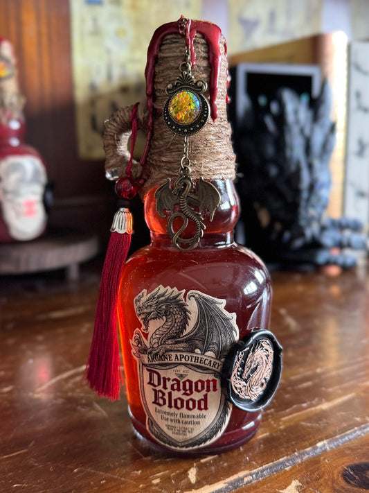 Dragon Blood Display Potion | Fantasy Shelf Decor | Interactive Color Change Elixir Bottle