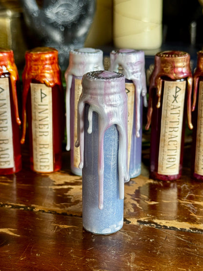Pocket Spell Slumber Potion | Howlite Crystal | Witchcraft Altar Decor | Sleep Ritual Jar