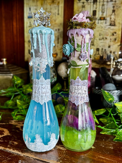Essence of Spring | Seasonal Potion Bottle | Floral Display Potion | Spring Decor