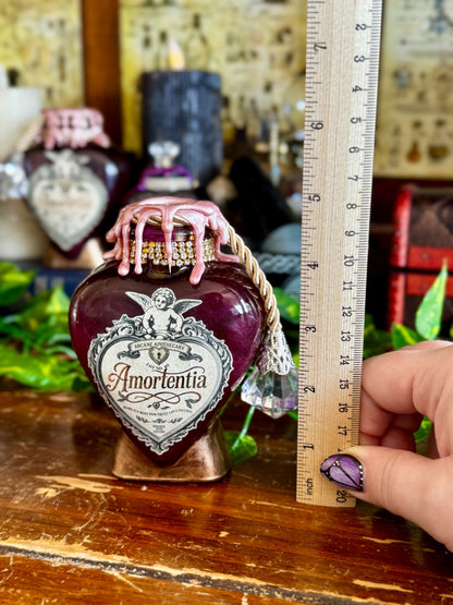 Amortentia Love Potion | Decorative Swirling Decor Heart Bottle | Wizarding World Prop