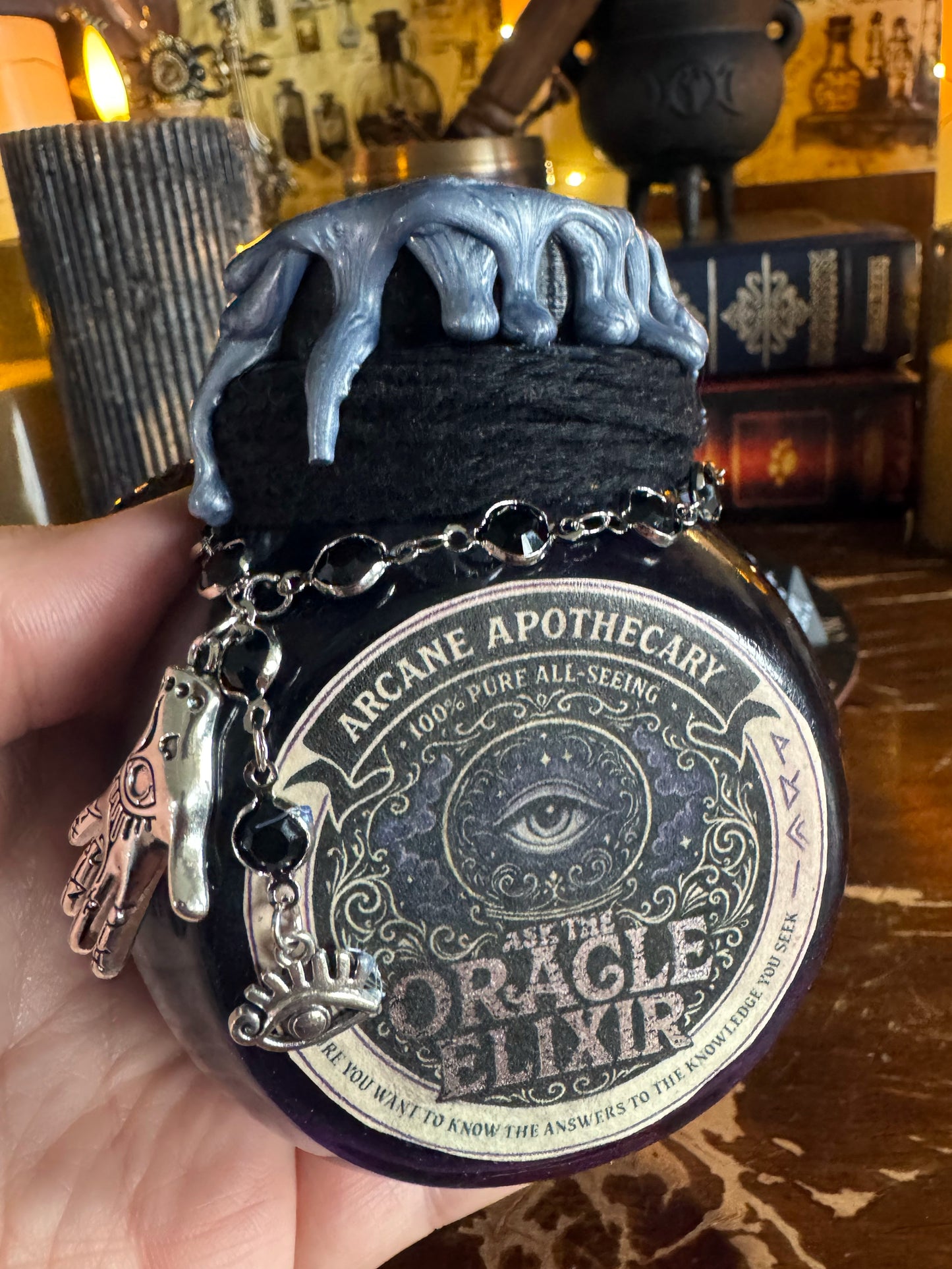 Ask The Oracle Elixir | Decision Making Potion | Fortune Telling Decor | Magic 8 Ball | RPG Prop