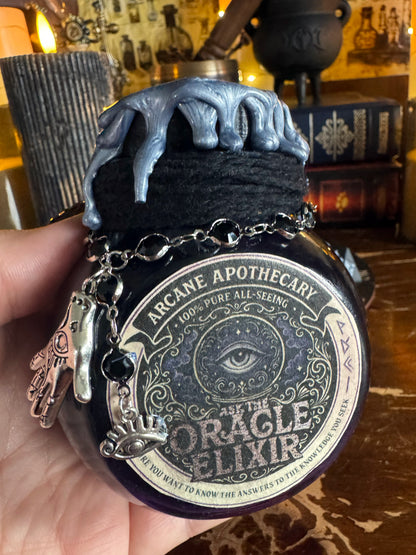 Ask The Oracle Elixir | Decision Making Potion | Fortune Telling Decor | Magic 8 Ball | RPG Prop