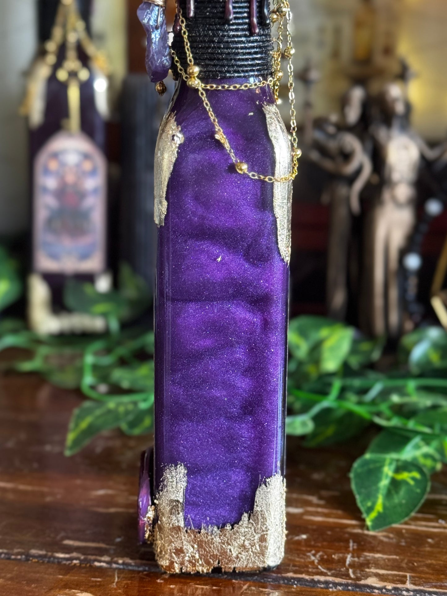 Goddess Decor | The Keys of Hecate Potion | Devotional Witch Altar Deity Display Bottle