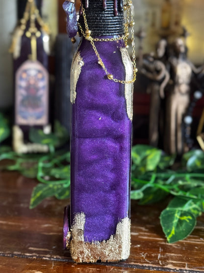 Goddess Decor | The Keys of Hecate Potion | Devotional Witch Altar Deity Display Bottle