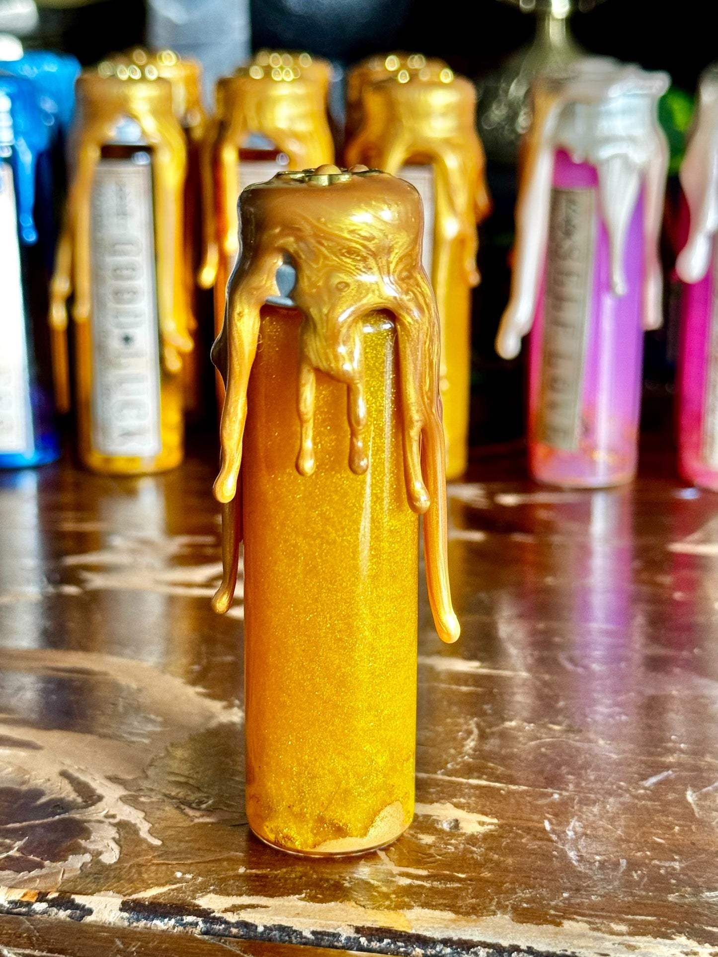 Pocket Spell Good Luck Potion | Citrine Crystal | Witchcraft Altar | Opportunity Ritual Jar