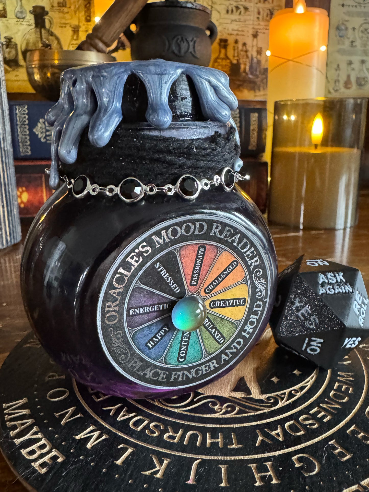 Ask The Oracle Elixir | Decision Making Potion | Fortune Telling Decor | Magic 8 Ball | RPG Prop