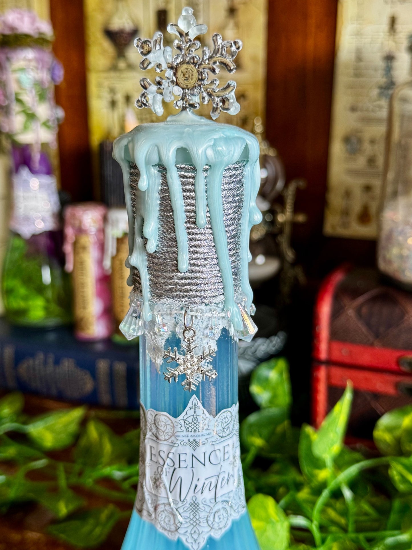Essence of Winter | Seasonal Potion Bottle | Snowy Display Potion | Winter Decor