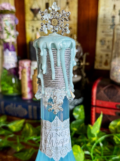 Essence of Winter | Seasonal Potion Bottle | Snowy Display Potion | Winter Decor
