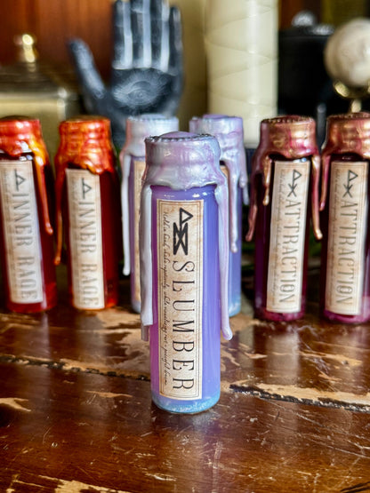 Pocket Spell Slumber Potion | Howlite Crystal | Witchcraft Altar Decor | Sleep Ritual Jar