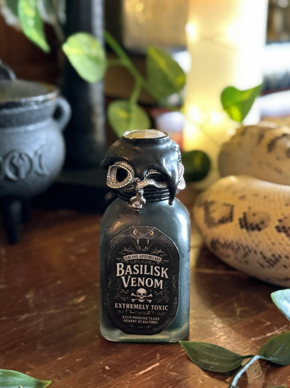 Basilisk Venom Mini Color Shifting Display Potion | Snake Fidget Bottle | Apothecary Decor