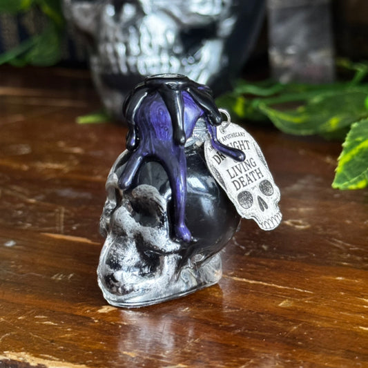 Tiny Draught of Living Death | Skull Potion Bottle | Gothic Fantasy Decor | Wizarding World Collectible