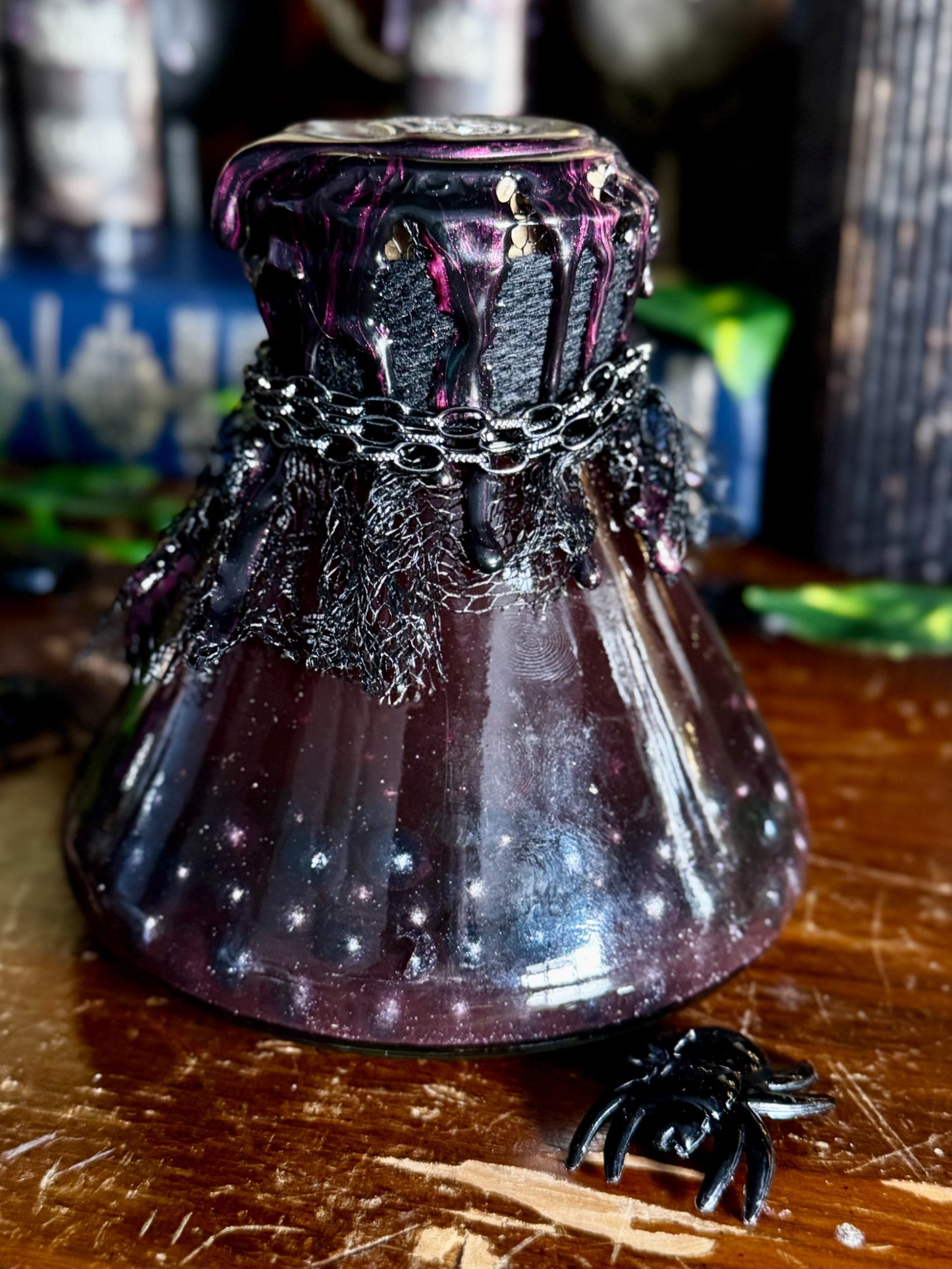 Black Widow Eggs Dark Display Potion | Gothic Decor | Creepy Curio | Spider Witch Aesthetic
