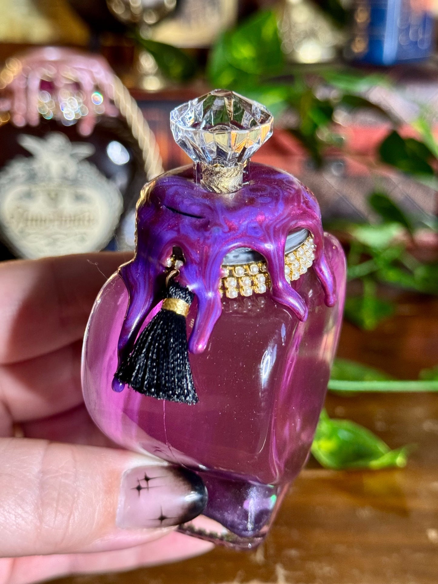 Love Potion Antidote | Decorative Heart Bottle | Mini Purple Color Change Potion