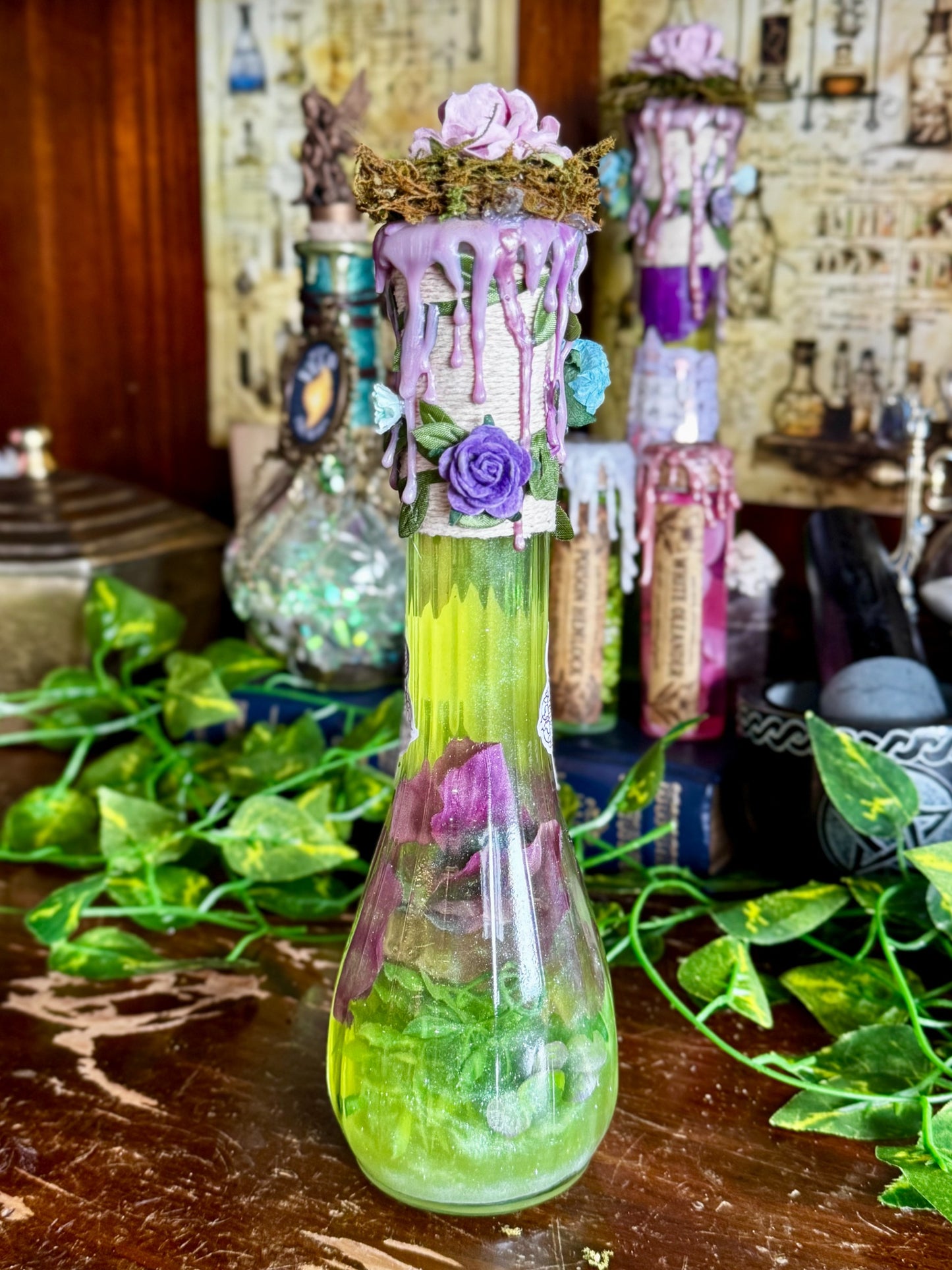 Essence of Spring | Seasonal Potion Bottle | Floral Display Potion | Spring Decor