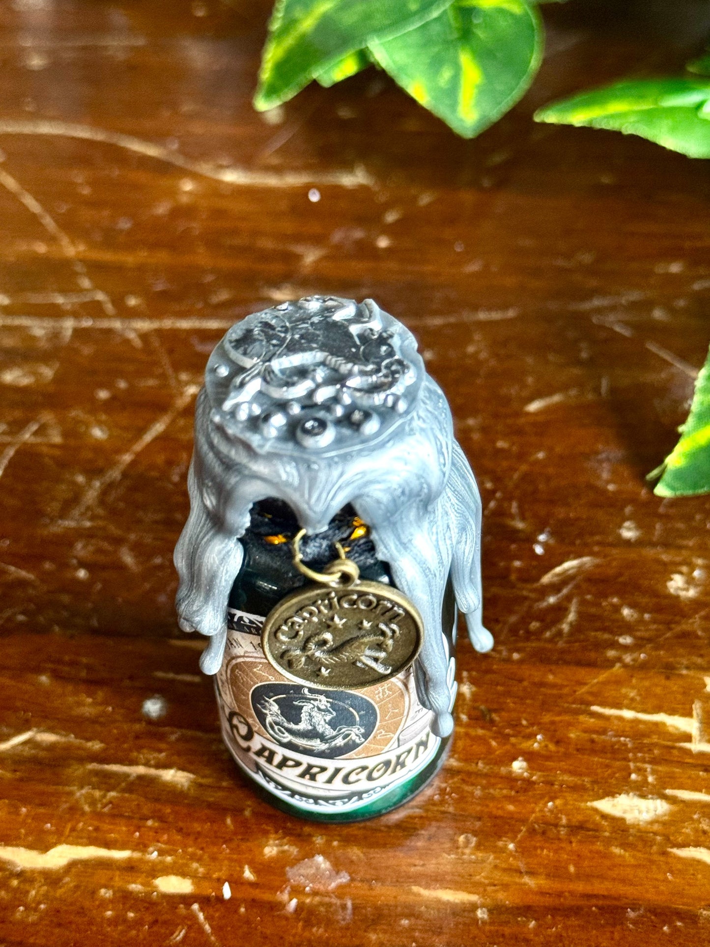 Mini Zodiac Capricorn Potion Collectible | Astrology Decor | Witchy Display Bottle
