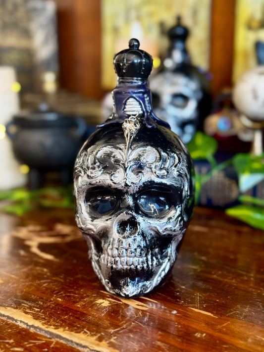Draught of Living Death | Skull Potion Bottle | Gothic Fantasy Decor | Spooky Display