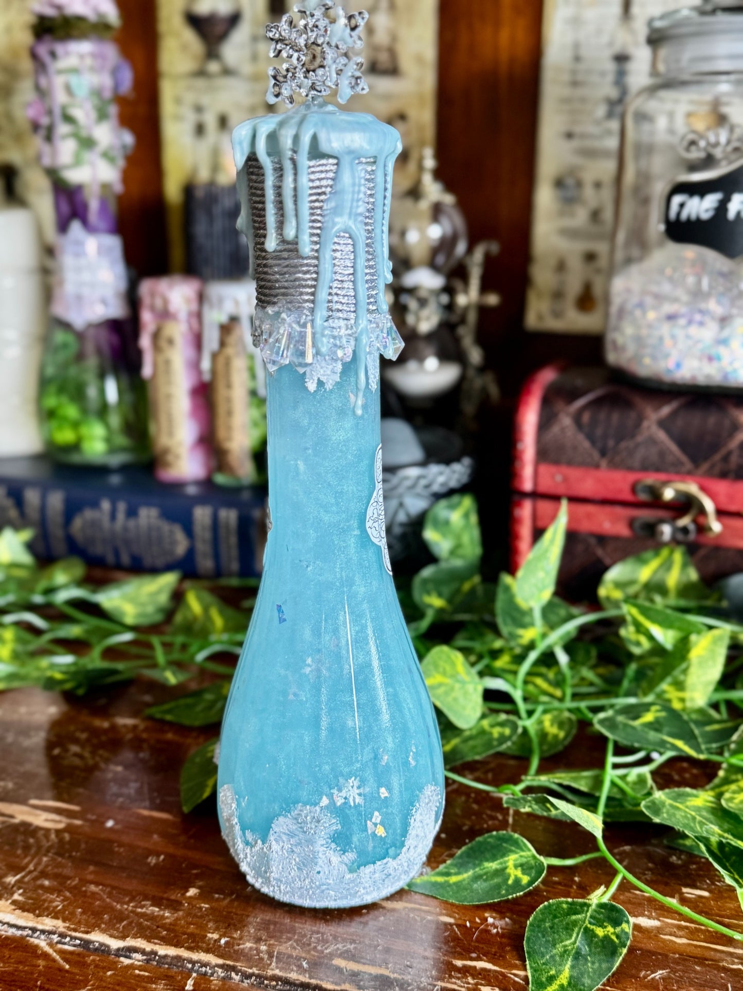 Essence of Winter | Seasonal Potion Bottle | Snowy Display Potion | Winter Decor