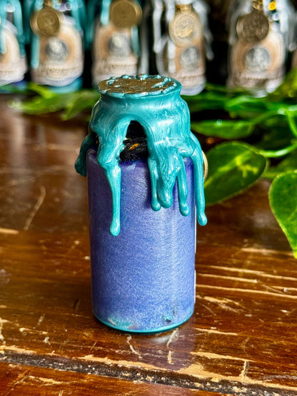 Mini Zodiac Aquarius Potion Collectible | Astrology Decor | Witchy Display Bottle