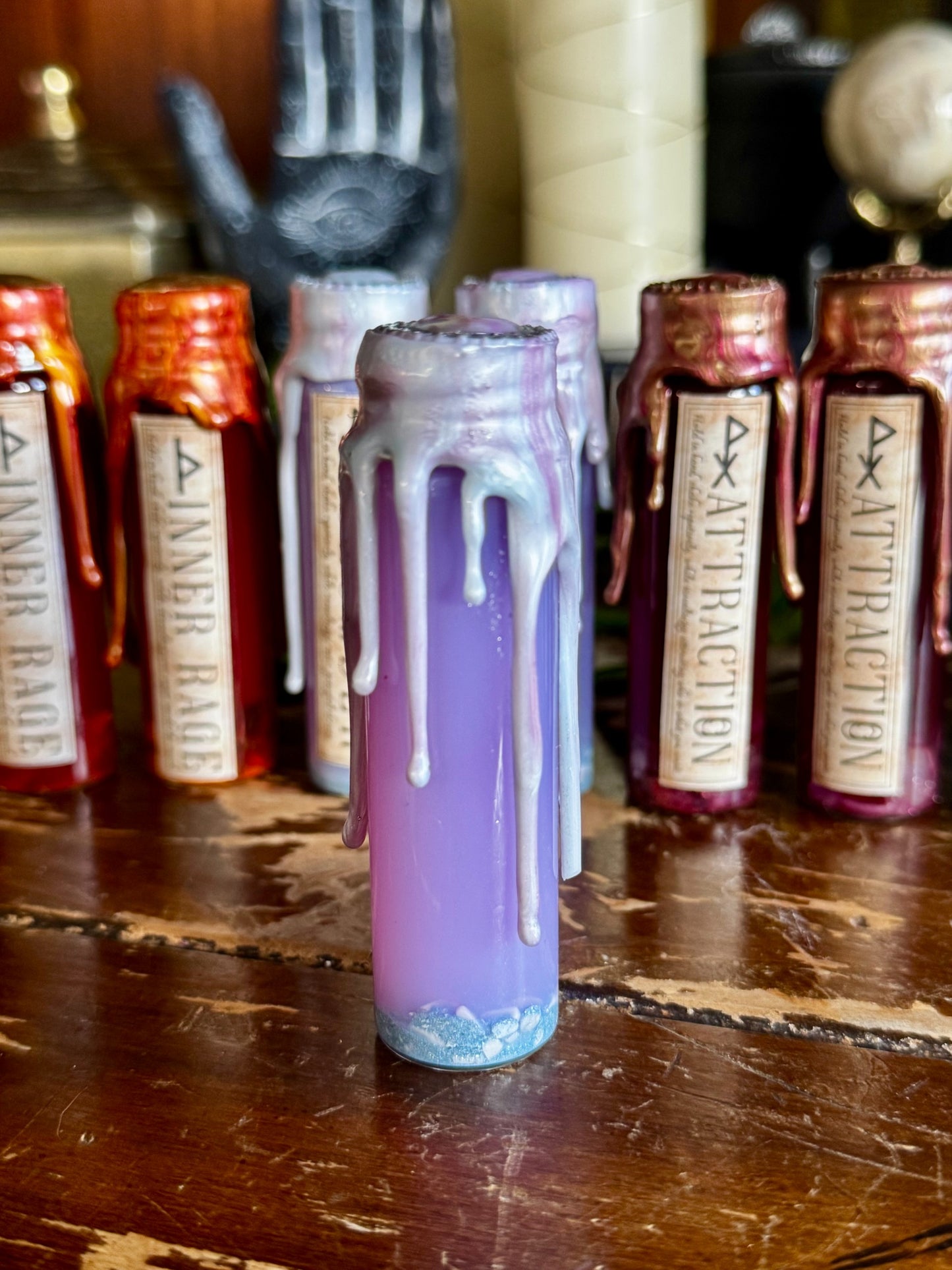 Pocket Spell Slumber Potion | Howlite Crystal | Witchcraft Altar Decor | Sleep Ritual Jar