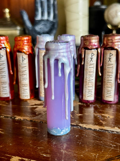Pocket Spell Slumber Potion | Howlite Crystal | Witchcraft Altar Decor | Sleep Ritual Jar