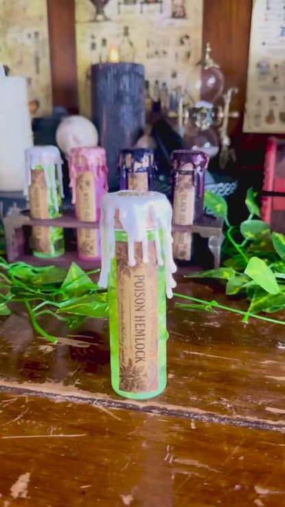 Poison Garden | Poison Hemlock Mini Potion | Dark Academia Display Bottle