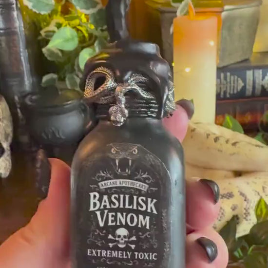 Basilisk Venom Mini Color Shifting Display Potion | Snake Fidget Bottle | Apothecary Decor