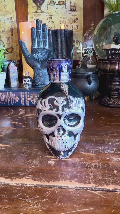 Draught of Living Death | Skull Potion Bottle | Gothic Fantasy Decor | Spooky Display