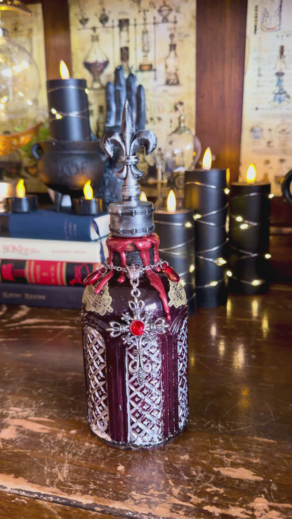 Sang de Vampire | Vampire Blood Potion | Gothic Apothecary Decor | Halloween Vampire Bottle | Dark Romance Gift