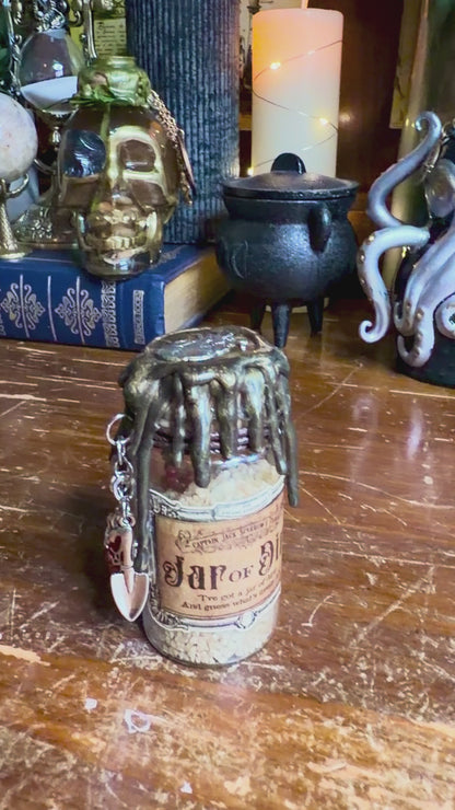 Jar of Dirt Heart Potion | Pirate Inspired Decor | Fantasy Fidget | Nautical Curio | Handmade Display Bottle