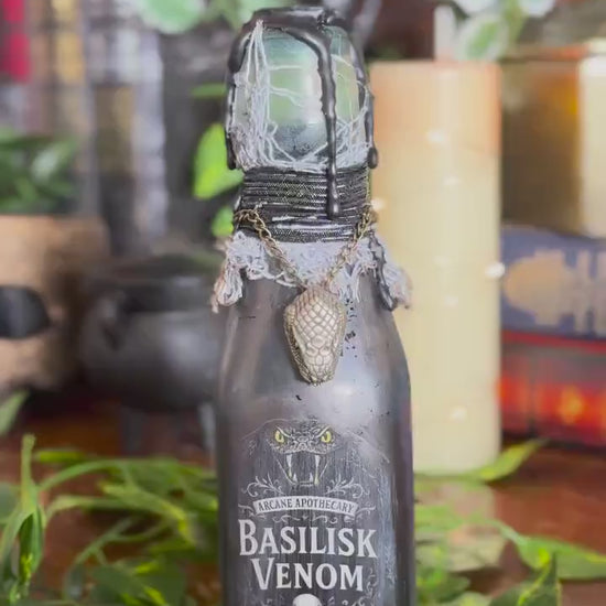 Basilisk Venom Color Change Potion Bottle Decor | Phoenix Tear Antidote | Gothic Snake Vial