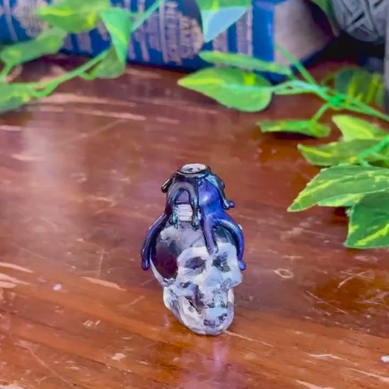 Tiny Draught of Living Death | Skull Potion Bottle | Gothic Fantasy Decor | Wizarding World Collectible