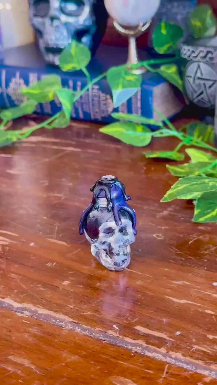 Tiny Draught of Living Death | Skull Potion Bottle | Gothic Fantasy Decor | Wizarding World Collectible